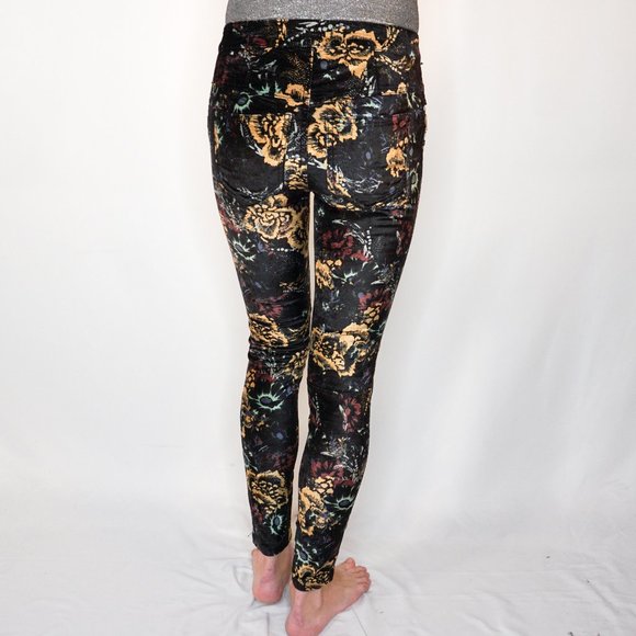 FREE PEOPLE Lennon Floral Velvet Skinny Pants - Picture 3 of 6